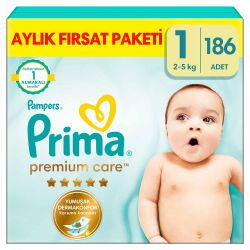 Pampers Bebek Bezı Premıumc Msb S1 186Ct - 1