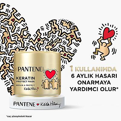 PANTENE KEITH HARING ONARICI & KORUYUCU MASKE 300ML - 3