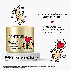 PANTENE KEITH HARING ONARICI & KORUYUCU MASKE 300ML - 5