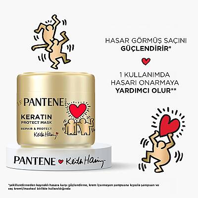 PANTENE KEITH HARING ONARICI & KORUYUCU MASKE 300ML - 5