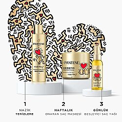 PANTENE KEITH HARING ONARICI & KORUYUCU MASKE 300ML - 6