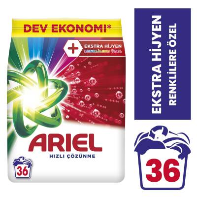 Ariel Oxı 5,5 Kg Renklilere Özel Hızlı Çözünme Toz Çamaşır Deterjanı - 1