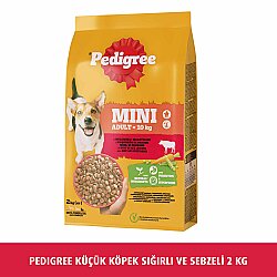 PEDİGREE KÜÇÜK CİNS BİFTEK&SEBZE 2000 GR NEW - Pedigree