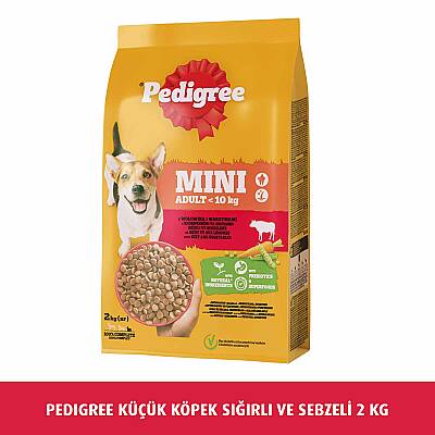 PEDİGREE KÜÇÜK CİNS BİFTEK&SEBZE 2000 GR NEW - 1