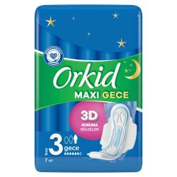 Orkid Maxi Hijyenik Ped Gece Tekli Paket 7 Ped - 3