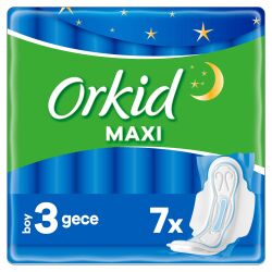 Orkid Maxi Hijyenik Ped Gece Tekli Paket 7 Ped - 2