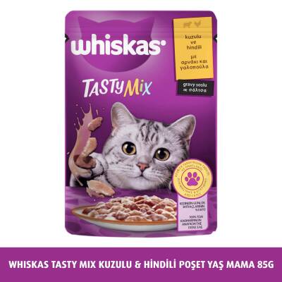Whiskas Tasty Mix Kuzu&Hindi 85 Gr - 1
