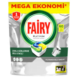 Fairy Platinum Bulaşık Makinesi Deterjanı Kapsülü/Tableti 60 Yıkama Limon Kokulu - 2