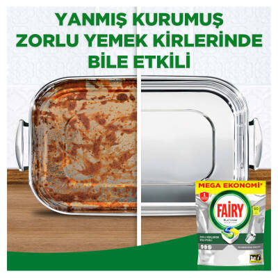 Fairy Platinum Bulaşık Makinesi Deterjanı Kapsülü/Tableti 60 Yıkama Limon Kokulu - 3