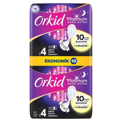 Orkid Platinum Eko Paket Gece Ekstra 10 Adet - 3