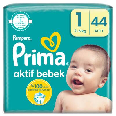Prima Bebek Bezi Aktif Bebek 1 Beden 44 Adet Standart Paket - 2