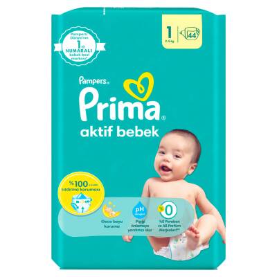 Prima Bebek Bezi Aktif Bebek 1 Beden 44 Adet Standart Paket - 4