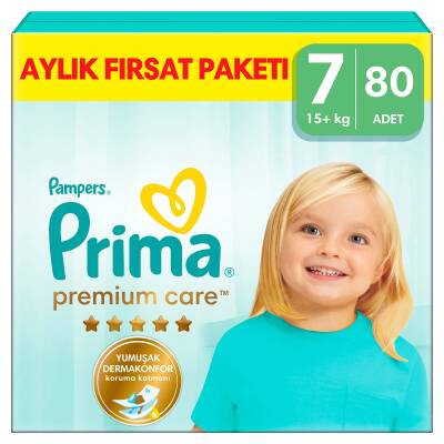 Prima Premium Care Bebek Bezi 7 Beden 80 Adet Aylık Fırsat P - 6