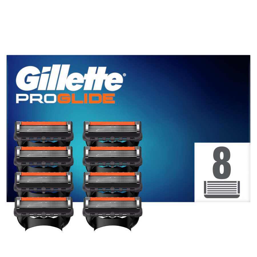 Gillette Fusion Proglide Yedek Tıraş Bıçağı 8 Adet Karton Paket