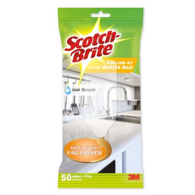 Scotch-Brite Kullan-At Islak Mutfak Bezi 50 Yaprak - 2