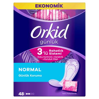 Orkid Günlük Ped Günlük Koruma Dev Ekonomi Paketi 48 Ped (Tekli Paketlerde) - 6