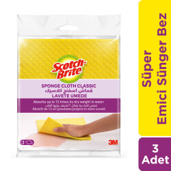 Scotch-Brite Süper Emici Sünger Bez 3Lü - Scotch-Brite