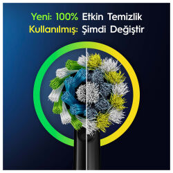Oral-B Pro 3500 Şarj Edilebilir Diş Fırçası Siyah + Başlık  - 3