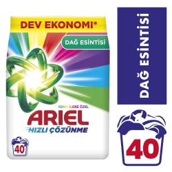 Ariel Dağ Esintisi Renklilere Özel 6 Kg Hızlı Çözünme Toz Çamaşır Deterjanı - 1
