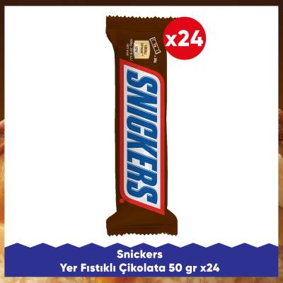 Snickers Yer Fıstıklı Çikolata 50 G x24 - 1