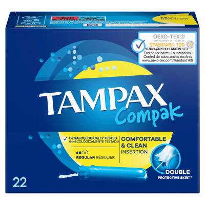 Tampax Compak Regular Aplikatörlü Tampon 22Li - 2