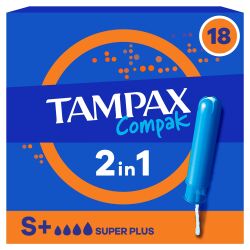 Tampax Compak Tampon Super Plus 18'li - 1