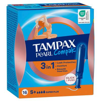 Tampax Pearl Compak Tampon Super Plus 16'lı - 2