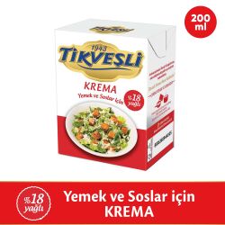 Tikveşli %18 Yağlı Krema 200Ml - 1