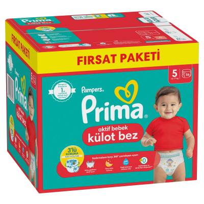 Prima Külot Bebek Bezi 5 Numara 56 Adet Fırsat Paketi - 4