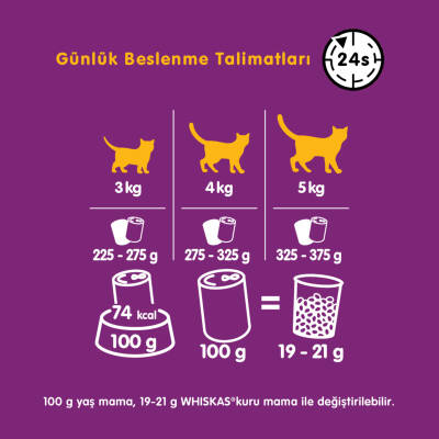 Whiskas Biftekli Konserve Kedi Maması 400 G - 5