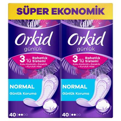 Orkid Günlük Ped Normal Dev Ekonomi Paketi 80 Ped - 2