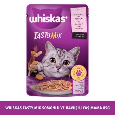 Whiskas Tasty Mix Somon&Havuç 85 Gr - 1
