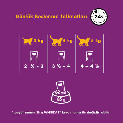Whiskas Tasty Mix Somon&Havuç 85 Gr - 3