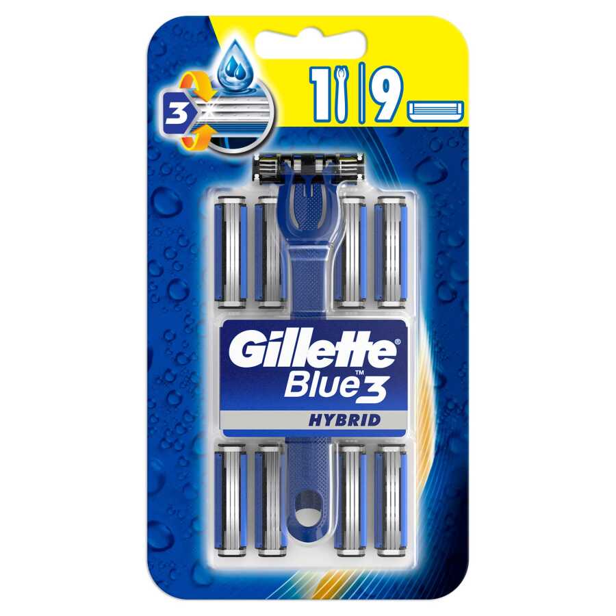  Gillette Blue3 Hybrid Tıraş Makinesi + 8 Adet Bıçak