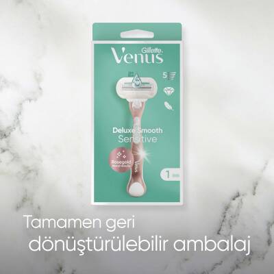 Gillette Venus Deluxe Smooth Makine + 5 Bıçaklı Yedek Başlık - 16