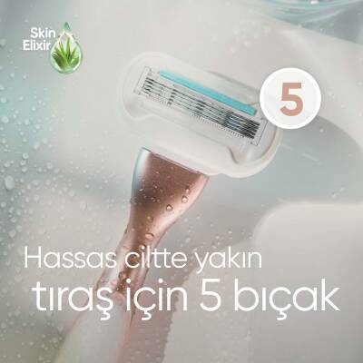 Gillette Venus Deluxe Smooth Makine + 5 Bıçaklı Yedek Başlık - 5