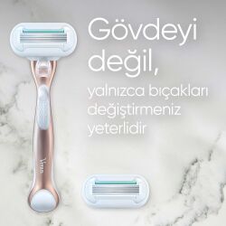 Gillette Venus Deluxe Smooth Makine + 5 Bıçaklı Yedek Başlık - 13