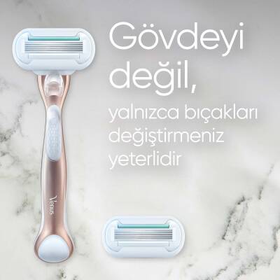 Gillette Venus Deluxe Smooth Makine + 5 Bıçaklı Yedek Başlık - 13